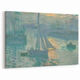 Sunset on the Seine: Claude Monet's Impressionist Wall Art Masterpiece
