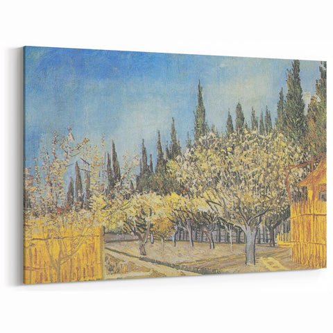 Van Gogh Canvas Prints - Spring Orchard Landscape Wall Art for Sale