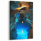 Underground Cave Photography - Scenic Water Pool Wall Art Prints