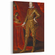 Baroque Art - Regal Portrait with Intricate Gold Detailing