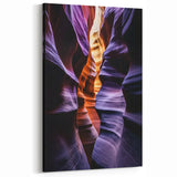 Vivid Sunset Canyon Passage - Abstract Desert Landscape Wall Art
