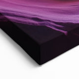 Vivid Canyon Waves in Purple and Gold - Abstract Desert Wall Art