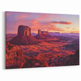 Majestic Desert Landscape Wall Art - Monument Valley Sunset