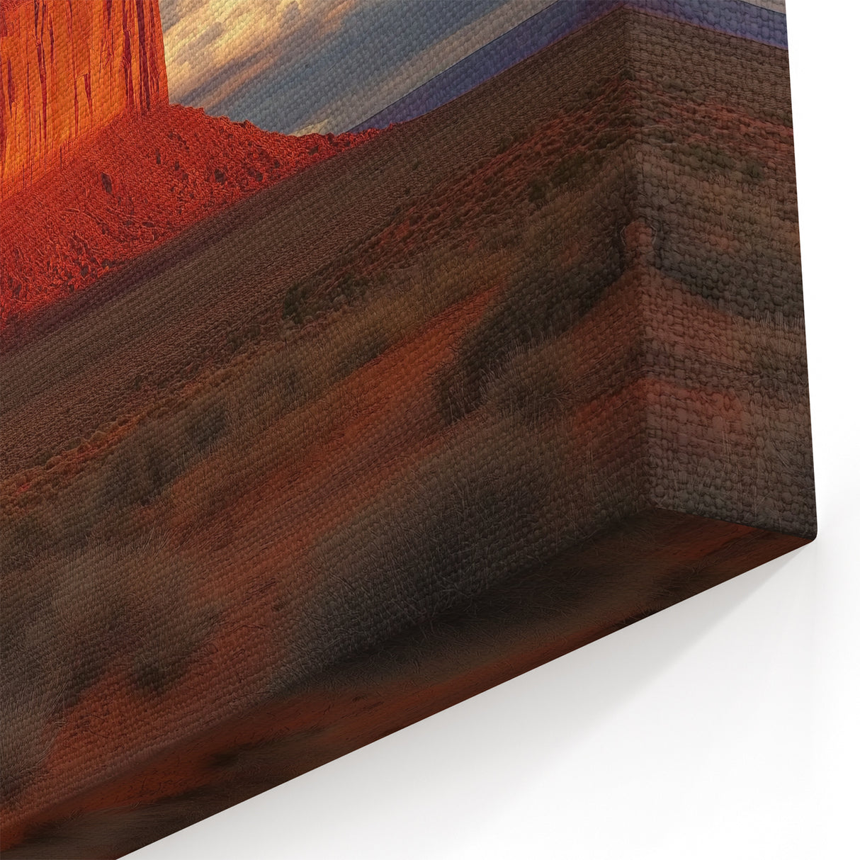 Monument Mesa Sunset - Majestic Desert Landscape Wall Art