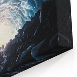 Blue Ice Cave Wall Art - Stunning Glacier Tunnel Photography Prints