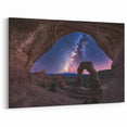 Starry Night Over Desert Arch - Cosmic Canyon Wall Art