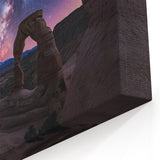 Starry Night Over Desert Arch - Cosmic Canyon Wall Art