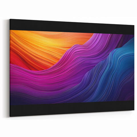 Abstract Cave Wall Art - Vibrant Multicolor Flowing Textures Photography