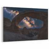 Milky Way Through Desert Arch - Celestial Canyon Night Artwork