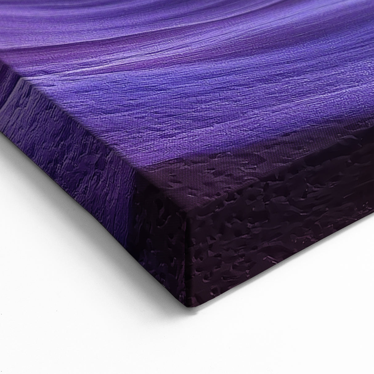 Golden Glow and Purple Waves - Abstract Canyon Wall Art