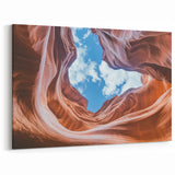 Sky Framed by Canyon Curves - Serene Natural Wall Art