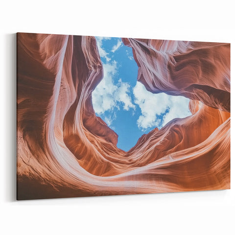 Sky Framed by Canyon Curves - Serene Natural Wall Art