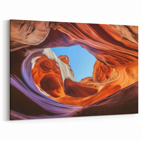 Vivid Sky and Canyon Art Decor - Stunning Nature Canyon Wall Art