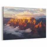 Golden Hour Canyon Views - Scenic Nature Canyon Wall Art for Home