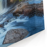 Serene Waterfall Canyon Scene - Nature's Harmony Wall Art
