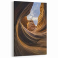 Golden Hour Canyon Pathway - Abstract Nature Canyon Wall Art
