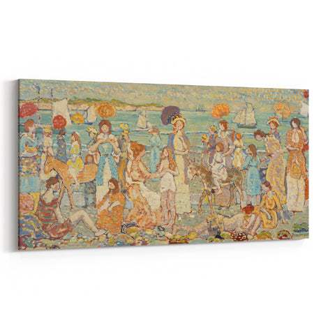 The Beach No. 3: Maurice Prendergast's Vibrant Post-Impressionist Art