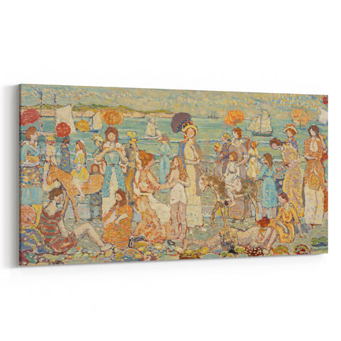 The Beach No. 3: Maurice Prendergast's Vibrant Post-Impressionist Art