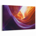 Vivid Canyon Glow - Abstract Canyon Wall Art with Vibrant Colors