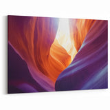 Radiant Canyon Colors - Abstract Canyon Wall Art with Warm Tones