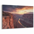 Sunset Canyon Serenity - Scenic Nature Wall Art for Modern Spaces