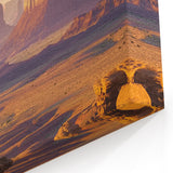 Golden Desert Monuments - Scenic Canyon Wall Art for Modern Spaces
