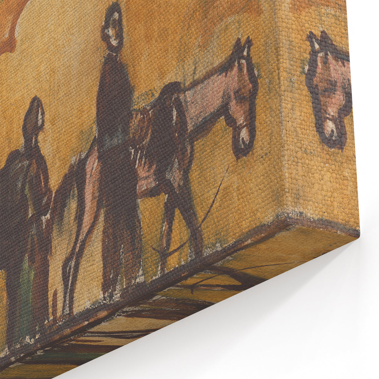 Expressionism Wall Art - Refugees with Horses by Cyprián Majerník