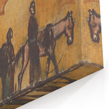 Expressionism Wall Art - Refugees with Horses by Cyprián Majerník