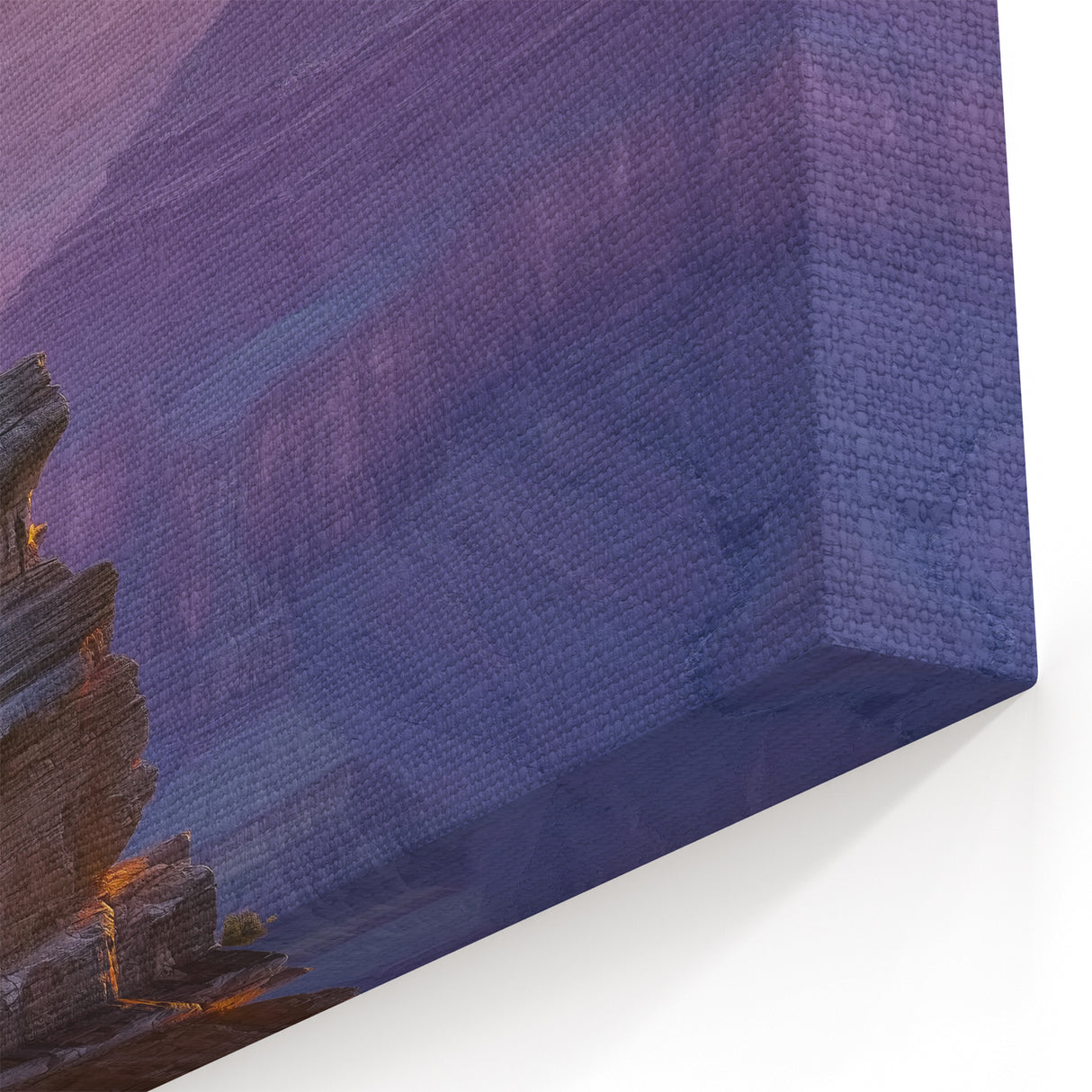 Sunrise Over Canyon Ridge - Scenic Wall Art with Vibrant Hues