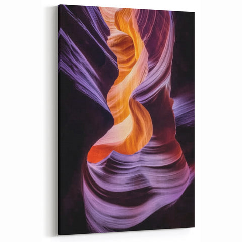 Vibrant Canyon Layers - Abstract Wall Art with Dynamic Colors