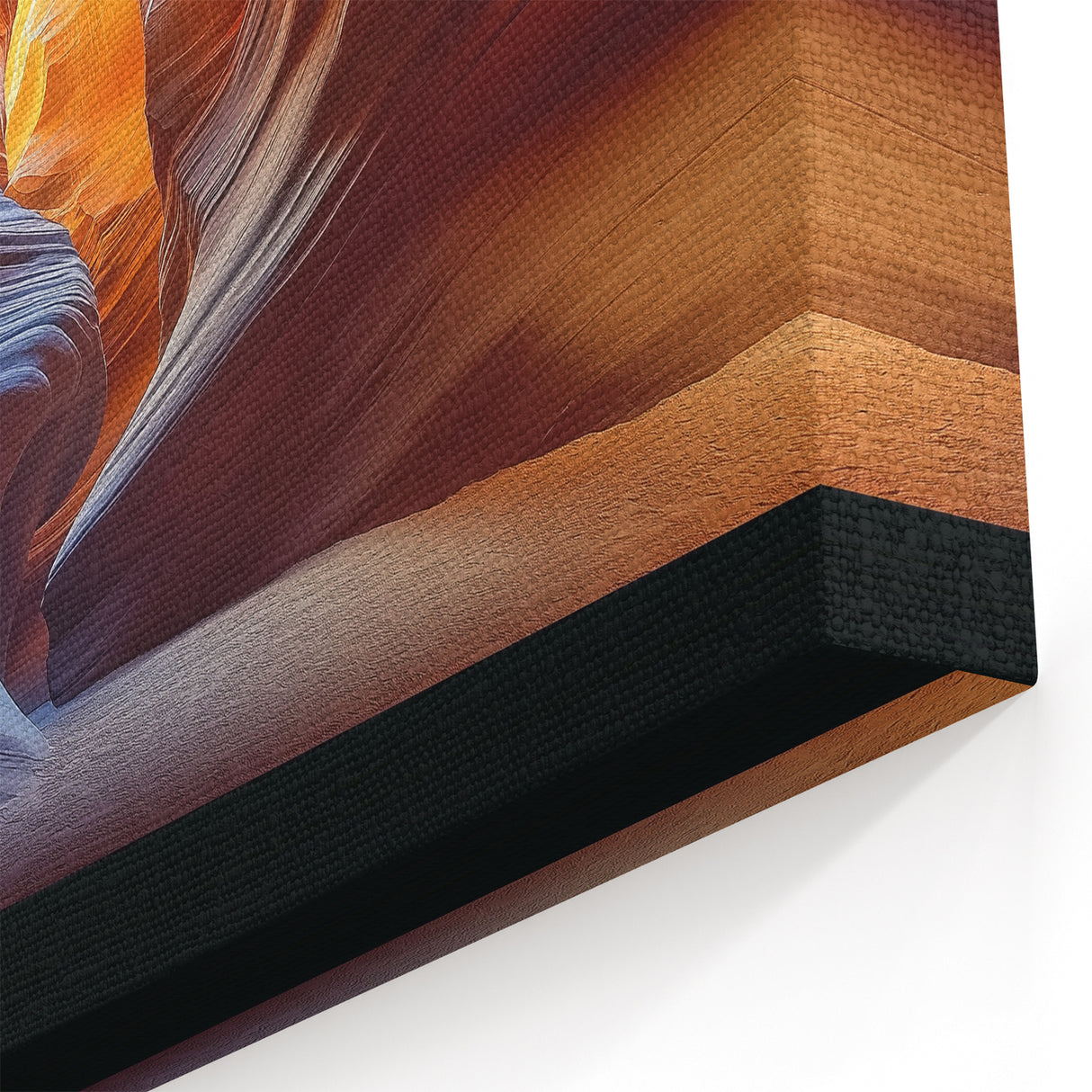 Golden Glow in Canyon - Nature's Sculptural Wall Art