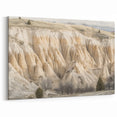 Creamy Ridge Canyon - Nature's Elegant Textured Wall Art
