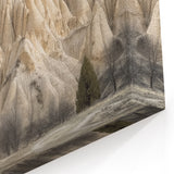 Creamy Ridge Canyon - Nature's Elegant Textured Wall Art