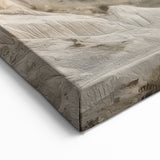 Creamy Ridge Canyon - Nature's Elegant Textured Wall Art