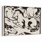 Expressionist Art - Resting Horses by Franz Marc