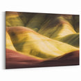 Lime Green Ridge Horizon - Abstract Canyon Wall Art