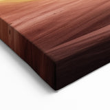 Lime Green Ridge Horizon - Abstract Canyon Wall Art