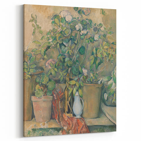 Impressionist Wall Art - Cézanne's "Terracotta Pots and Flowers