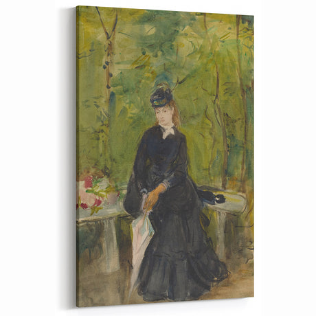 Impressionist Portrait Art - Morisot's "The Artist's Sister in a Park