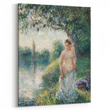 Impressionist Landscape Art - Pissarro's "The Bather" Print