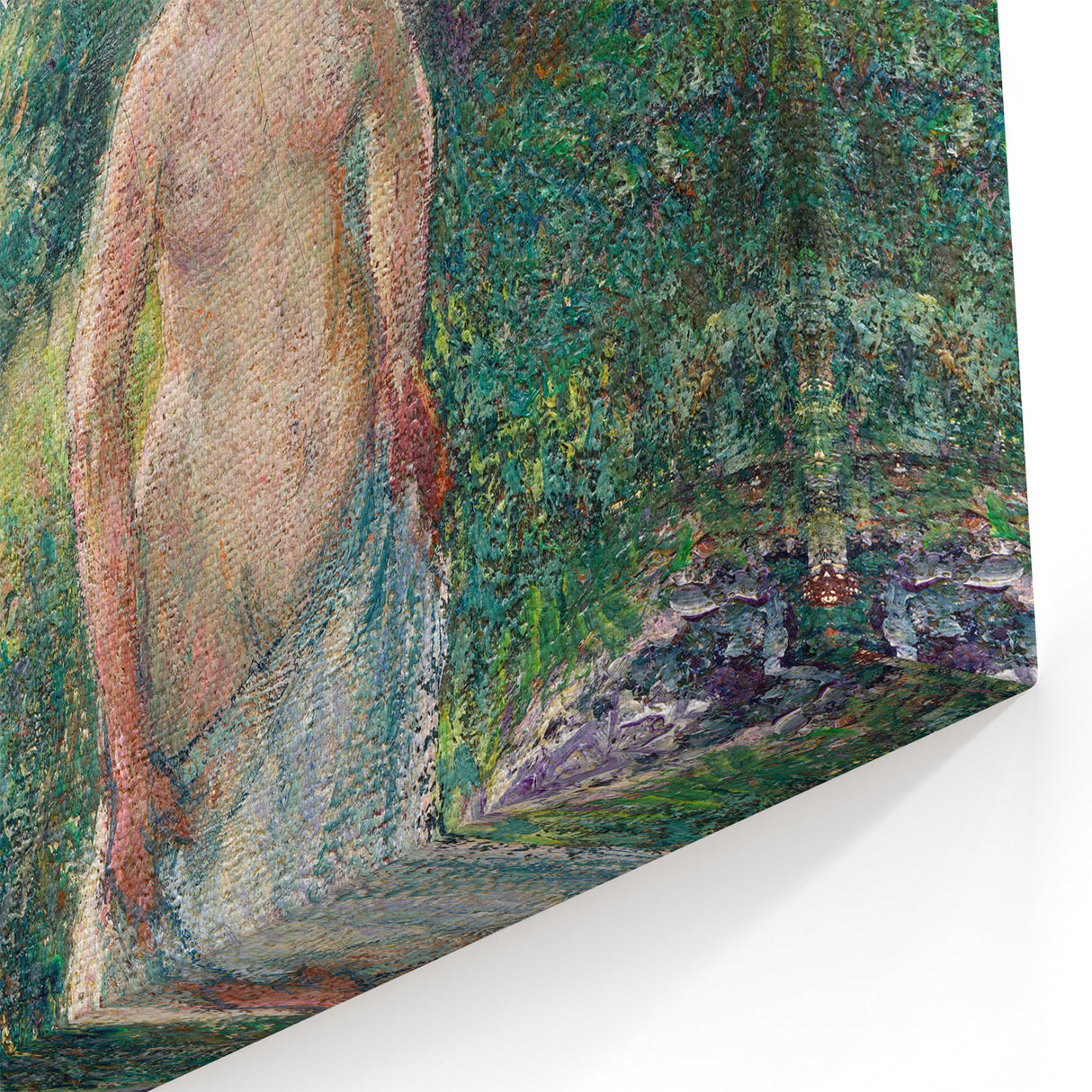 Impressionist Landscape Art - Pissarro's "The Bather" Print
