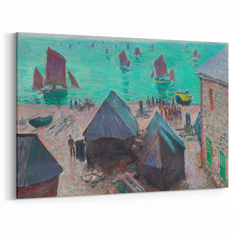 Impressionist Art – Sunset Over the River Claude Monet Style Print