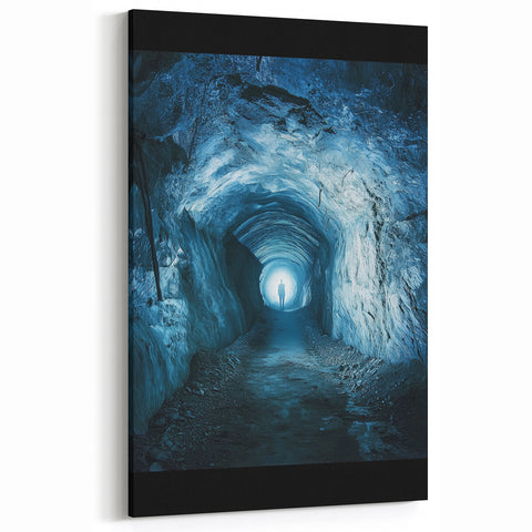 Underground Cave Photos - Illuminated Tunnel Mystery