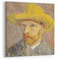Vincent van Gogh Wall Art - Self-Portrait with Straw Hat Print
