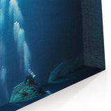 Scenic Cave Art - Underwater Diving Adventure
