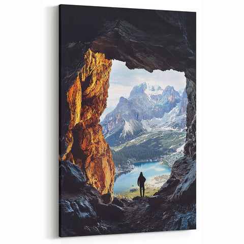 Cave Wall Art - Mountain Adventure View