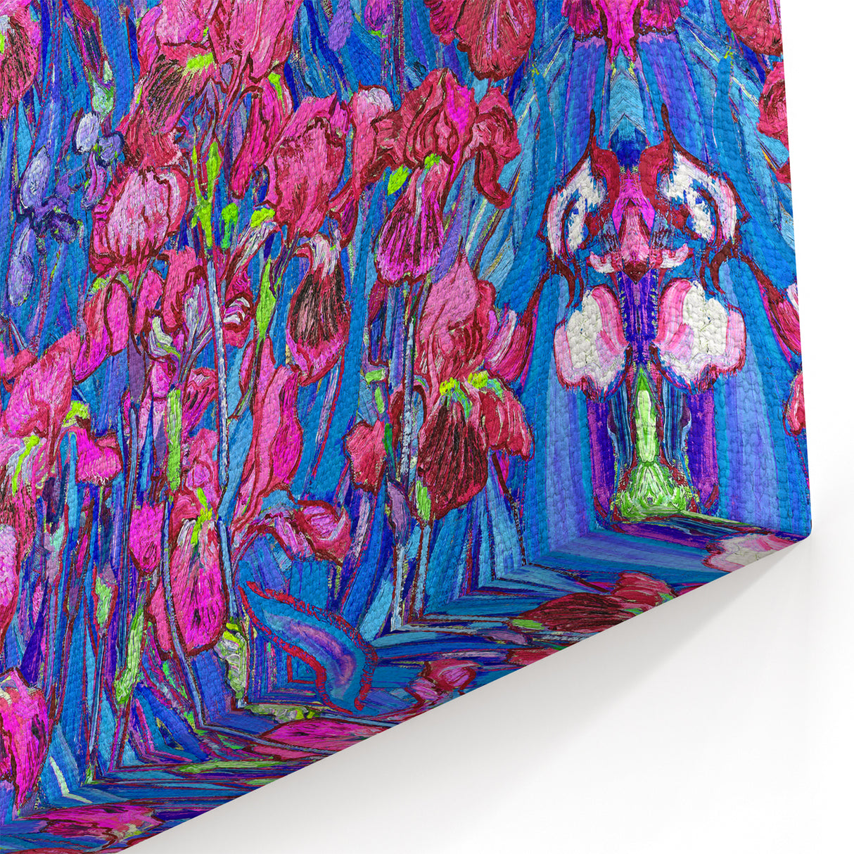 Van Gogh Canvas Prints - Irises in Bloom Impressionist Wall Art