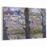 Vincent van Gogh Wall Art - Blossoming Orchard Landscape Print