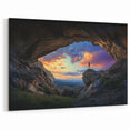 Landscape Cave Art Prints - Sunset Overlook Adventure