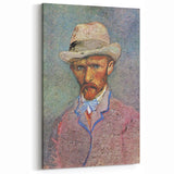 Famous Van Gogh Paintings - Self-Portrait with Felt Hat Wall Art